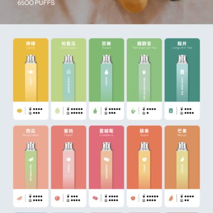 tutx一次性6500口拋棄式 一次性電子煙